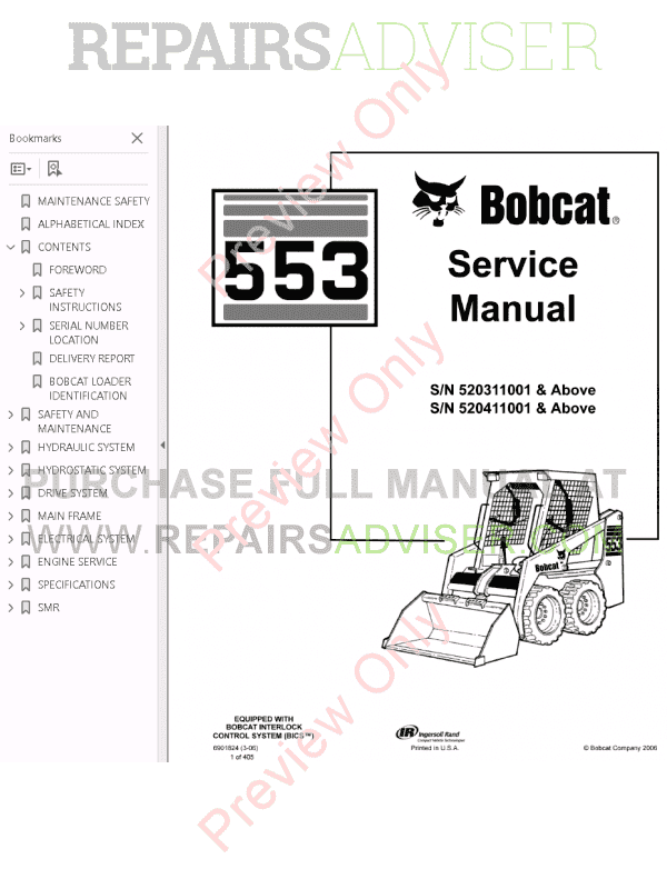 Bobcat Skid Steer Serial Numbers